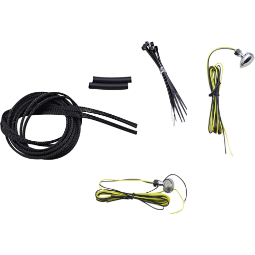 Custom Dynamics - Custom Dynamics Micro Bullet LED Turn Signal - Amber, Chrome Finish - CD-MICRO-A-C