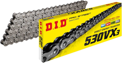 D.I.D - D.I.D 530VX3 X-Ring Series Chain - 114 Links - Natural - 530VX3X114ZB