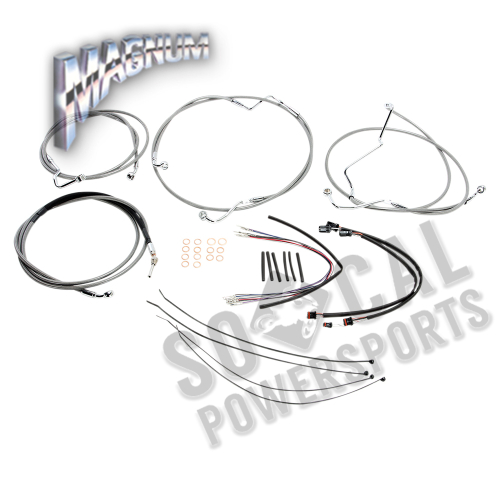Magnum - Magnum Stainless Steel XR Handlebar Installation Kit for 12-14in. Ape - 589341