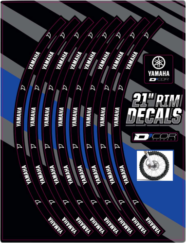 DCOR - DCOR Rim Decal - Yamaha 21in. - Front - 40-80-208