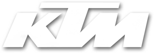 Factory Effex - Factory Effex Die Cut Sticker - 3ft. Logo - KTM - White - 19-94554