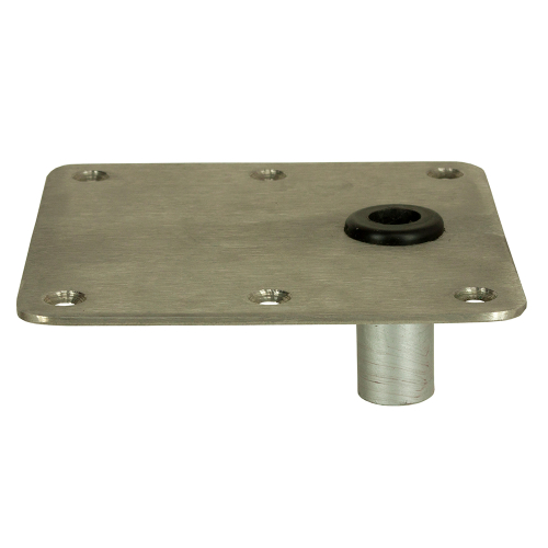 Springfield Marine - Springfield KingPin&trade; 7" x 7" Offset - Stainless Steel - Square Base