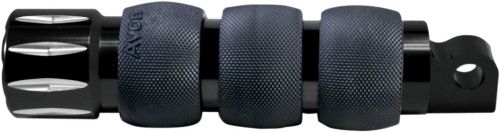 Avon Grips - Avon Grips Rival Air Cushioned Male-Mount Footpegs - Black Anodized - FP-AIR-90-AN-RI