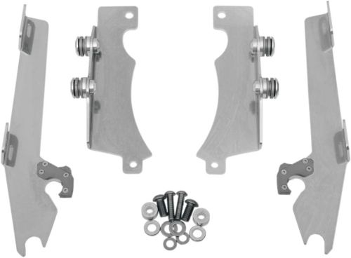 Memphis Shades - Memphis Shades Trigger-Lock Mount Kit for Batwing Fairing - Polished - MEK1909
