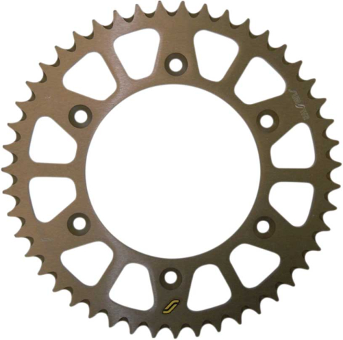 Sunstar - Sunstar Works Triplestar Aluminum Rear Sprocket - 49T - Gold - 5-355949