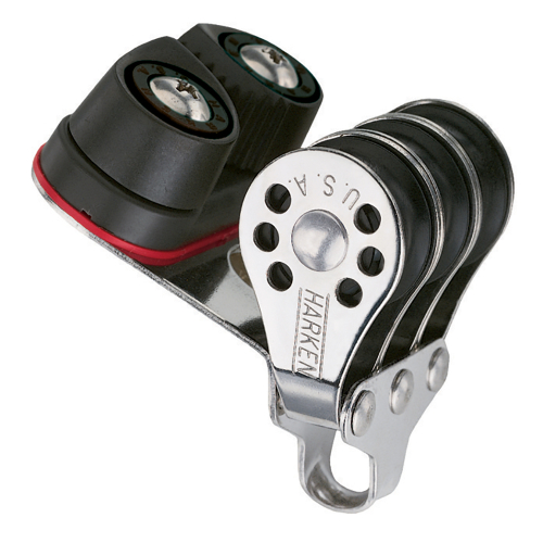 Harken - Harken 22mm Triple Micro Block w/Cam Cleat- Fishing