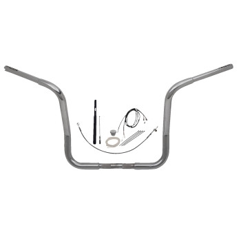 Fat Baggers, Inc. - Fat Baggers, Inc. 1-1/4in. EZ Install Round Top Handlebar Kit - Chrome - 919414