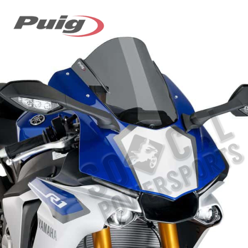 PUIG - PUIG Racing Windscreen - Dark Smoke - 7648F