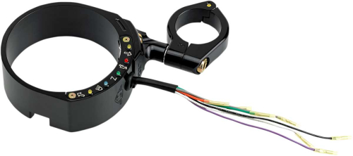 Joker Machine - Joker Machine Speedo Relocation Brackets with Easy Mount Clamp - Black Anodized - 10-303B