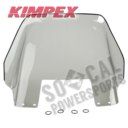 Kimpex - Kimpex Polycarbonate Windshield - Standard - 16.5in. - Smoke - 06-217-02