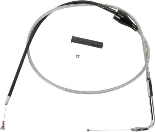 Drag Specialties - Drag Specialties Alternative Length Braided Idle Cable - 46in. - 5343202B