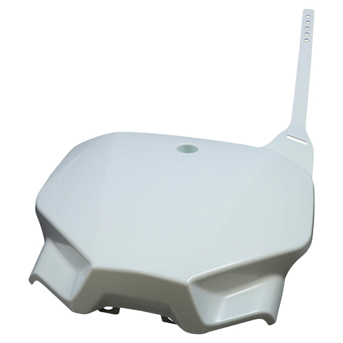 UFO Plastics - UFO Plastics Front Number Plate - White - HO04672-041