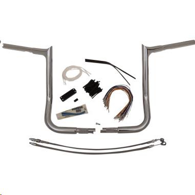 Fat Baggers, Inc. - Fat Baggers, Inc. 1-1/4in. EZ Install Handlebar Kit with Pointed Top Handlebars - Chrome - 909114