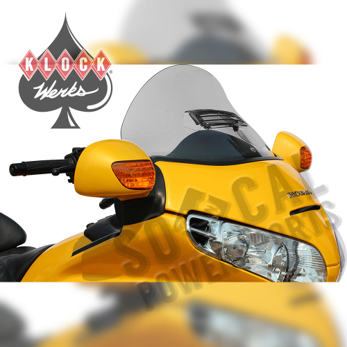 Klock Werks - Klock Werks 14in./18in. Flare Windshield - Vented - Tint - KW05-04-0259