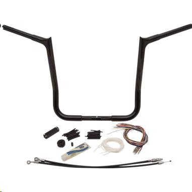 Fat Baggers, Inc. - Fat Baggers, Inc. 1-1/4in. EZ Install Handlebar Kit with Pointed Top Handlebars - Gloss Black - 909116-B