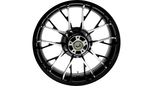 Coastal Moto - Coastal Moto Precision Cast Marlin 3D Rear Wheel - 18in. x 5.5in. - Black Cut - 3D-MAR185BC-ABST