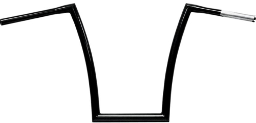 Todds Cycle - Todds Cycle 1-1/4in. Strip Handlebar - 17in. - Gloss Black - 0601-2723