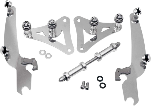 Memphis Shades - Memphis Shades Trigger-Lock Mount Kit for Sportshield Windshields - Polished - MEM8926