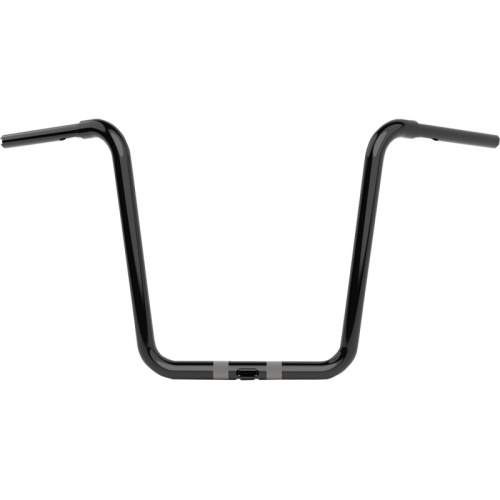 LA Choppers - LA Choppers 1-1/4in. Twin Round Handlebar - 16in. - Gloss Black - LA-7324-16B