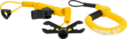 Fly Racing - Fly Racing Ultra Cord Floating Tethercord/Lanyard - Yellow - FUJL-2389-YLW
