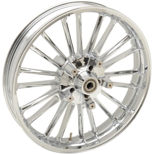 Coastal Moto - Coastal Moto Precision Cast Atlantic 3D Front Wheel - 21in. x 3.5in. - Chrome - 3D-ATL213CH07