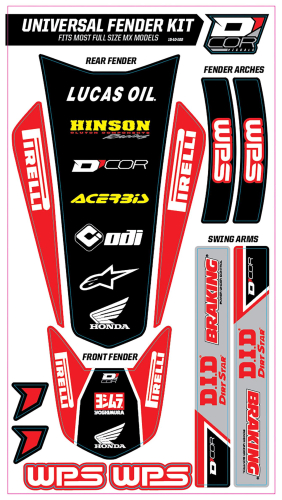 DCOR - DCOR Universal Rear Fender Trim Kit - Full Size - Honda - 15-10-102