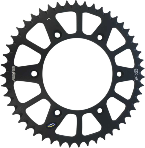 Sunstar - Sunstar Steel Rear Sprocket - 49T - Black - 5-355649BK