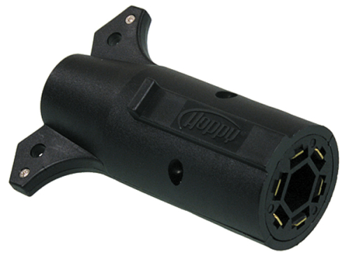 Short Stop - Short Stop Trailer Adapters and Connector - 7-way R.V. Blade to 6-way Round - 47555