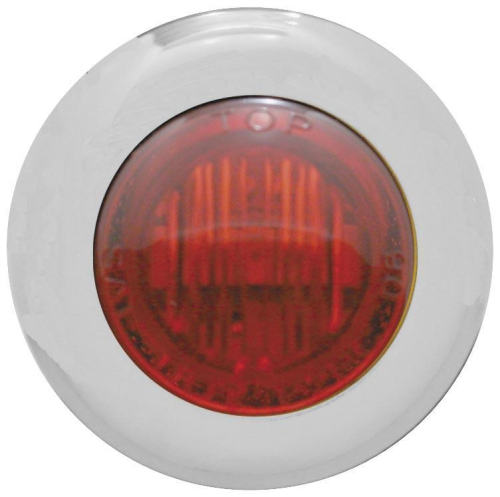 Pro-One Performance - Pro-One Performance LED Mini Marker Light - Dual Function Circuit - Red LED - Clear Lens - 402230