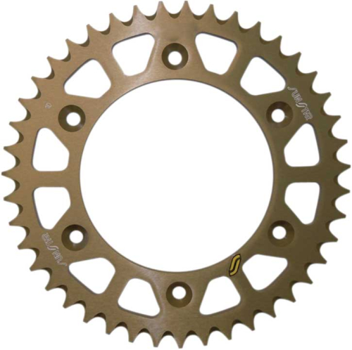 Sunstar - Sunstar Works Triplestar Aluminum Rear Sprocket - 46T - Gold - 5-355946