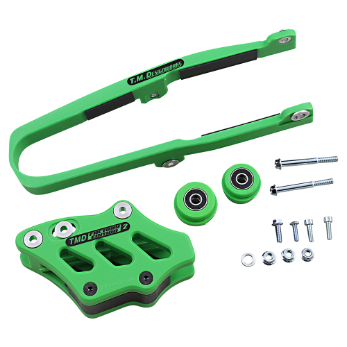 T.M. Designworks - T.M. Designworks Baja-Rally Chain Slide-N-Guide Kit - Green - KCP-K09-GR