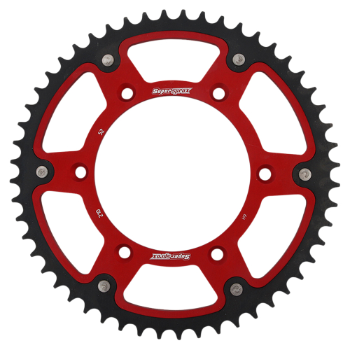 Supersprox - Supersprox Stealth Rear Sprocket - 52T - RST-210-52-RED
