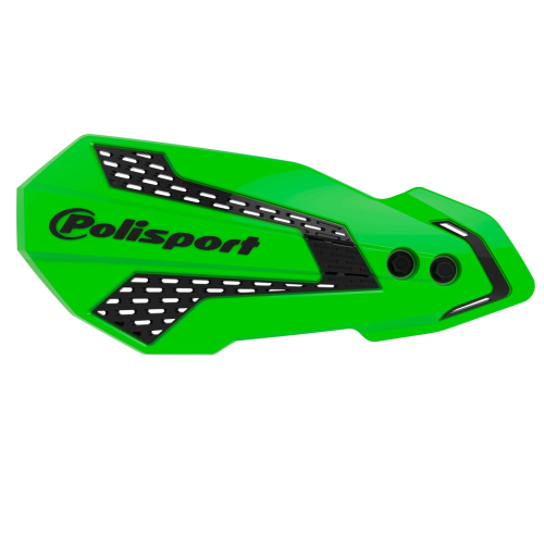 Polisport - Polisport MX Flow Perch Mount Handguard - Green/Black - 8308200011