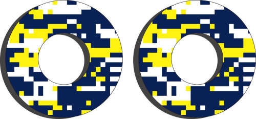 Factory Effex - Factory Effex Moto Grip Donuts - Husq Blue/Yellow - 22-67600