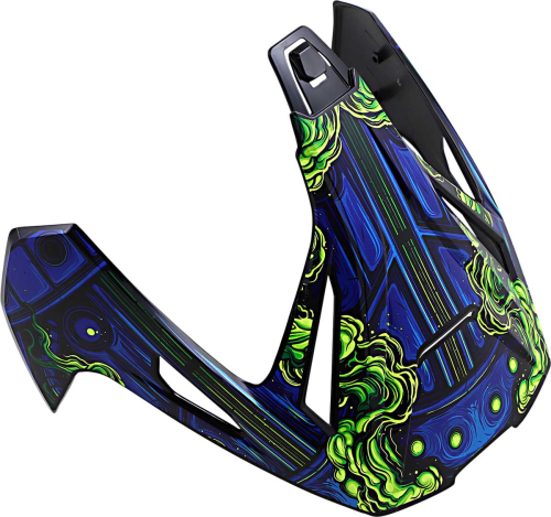 Icon - Icon Visor for Variant Pro Helmets - Willy Pete Blue - 0132-1461