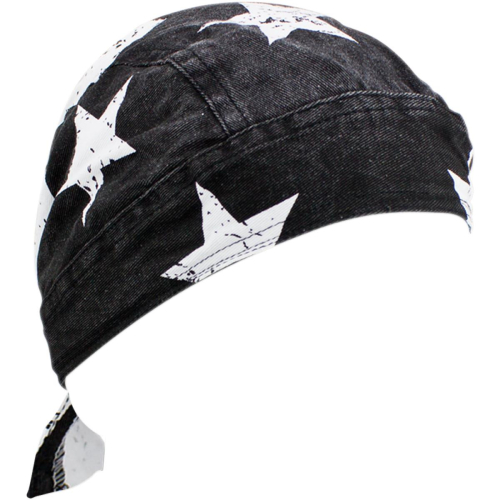 Zan Headgear - Zan Headgear Road Hog Flydanna - ZSG091 - Black and White Flag - OSFM