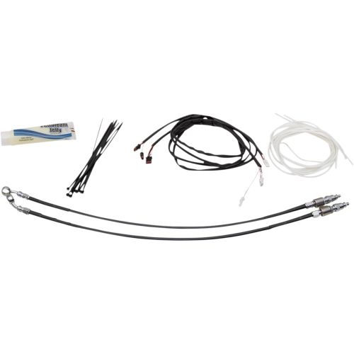 Fat Baggers, Inc. - Fat Baggers, Inc. EZ Install Handlebar Kit - Black Braided - 109614-B
