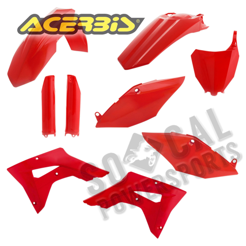 Acerbis - Acerbis Full Plastic Kit - Red - 2645470227