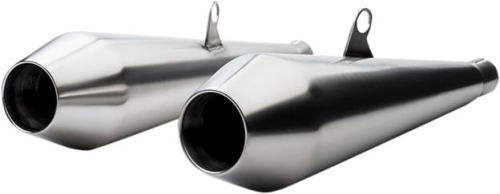 British Customs - British Customs Predator Pro Muffler for Triumph - Brushed Finish - BC902-102-BR