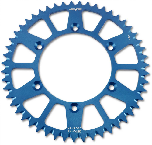 Sunstar - Sunstar Works Triplestar Aluminum Rear Sprocket - 51T - Blue - 5-359251BL