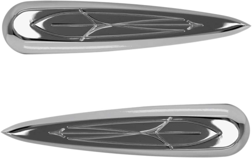 Baron Custom Accessories - Baron Custom Accessories Liners Side Covers - Chrome - BA7624-03