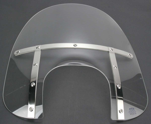 Memphis Shades - Memphis Shades Memphis Fats Windshield (Big Headlight Cutout) - 15in. - Clear - MEM6720