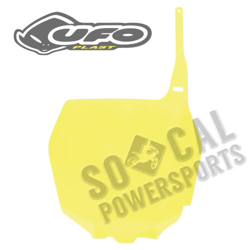 UFO Plastics - UFO Plastics Front Number Plate - 01-07 Yellow - SU03989102
