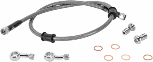 Moose Racing - Moose Racing Stainless Steel Braided Brake Line - KAW-6031R