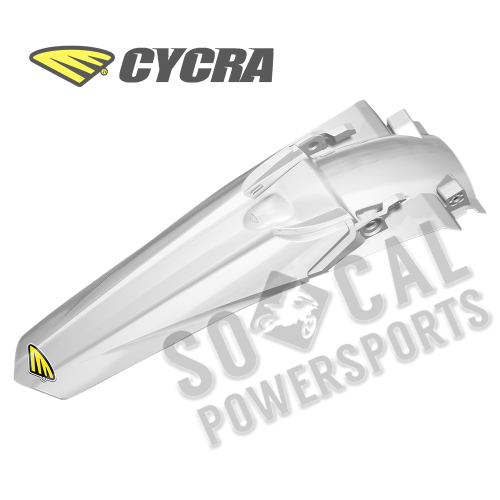 Cycra - Cycra Powerflow Rear Fender - White - 1CYC-1812-42