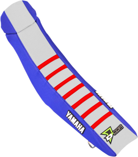 DCOR - DCOR Factory Reinforced Seat Cover - Blue/White/Red Ribs - 30-50-460