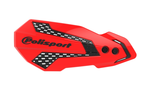 Polisport - Polisport MX Flow Perch Mount Handguard - Red/Black - 8308200021