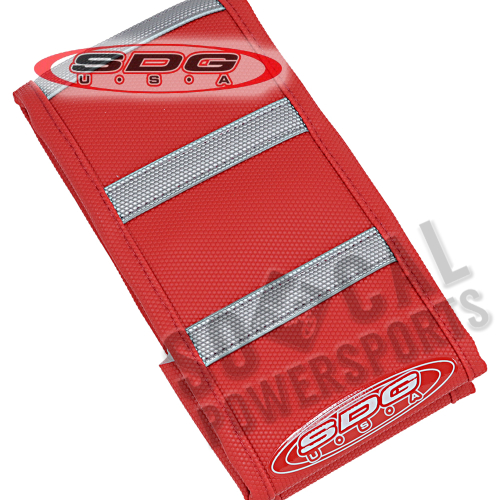 SDG - SDG 6-Rib Gripper Seat Cover - Red Cover/Red Sides with Gray Ribs - 95923XRR