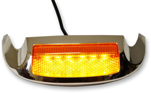 Custom Dynamics - Custom Dynamics Front LED Fender Tip Housing - Amber LED - Amber Lens - GEN-FT-AA