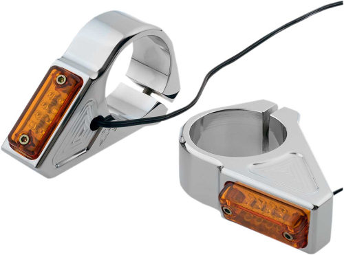 Joker Machine - Joker Machine Rectangle LED For Mount Turn Signals - 41mm - Chrome - 05-301-3